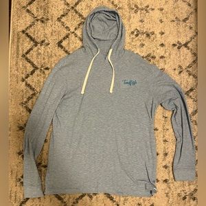 Toadfish Lightweight Slub Hoodie Light Blue